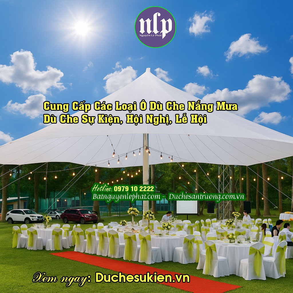 Dù che sự kiện các khu du lịch